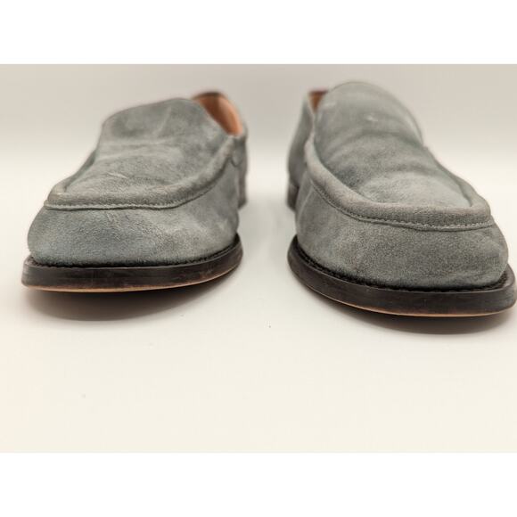 J Crew | Slate Green Winona Suede Loafers | Size 8.5 - Picture 4 of 12